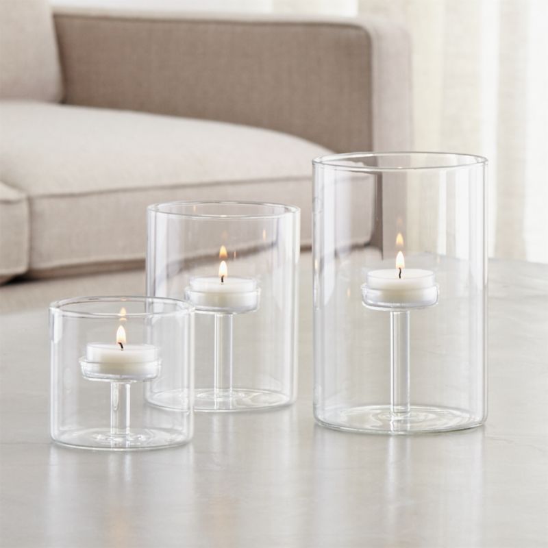 Elsa Glass Tealight Holders Crate and Barrel