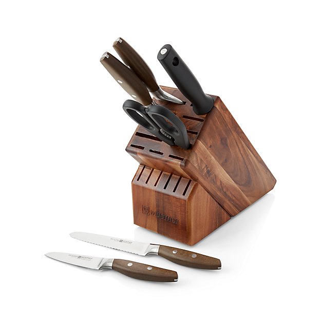 Wusthof ® Epicure 7Piece Knife Block Set Crate and Barrel