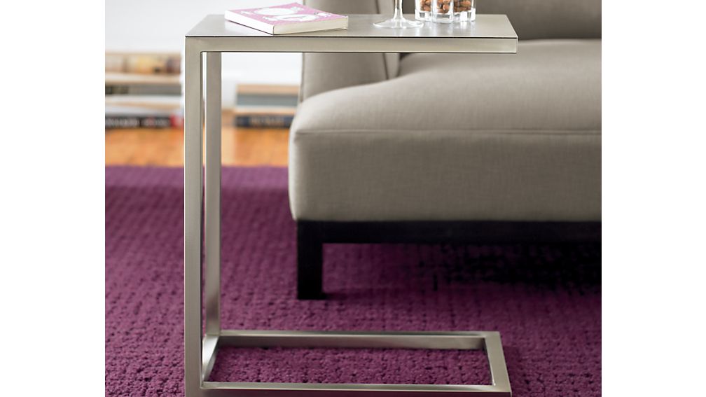 Era Stainless Steel C Table Crate and Barrel