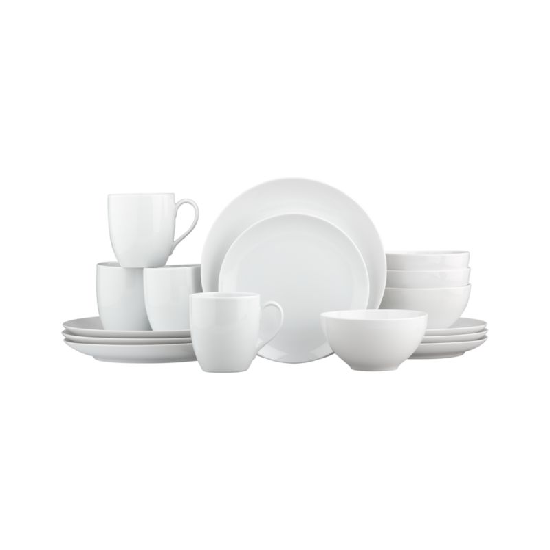 16-Piece Set with 5.75" Bowl: four four-piece place settings with 5.75" dia. bowl.
