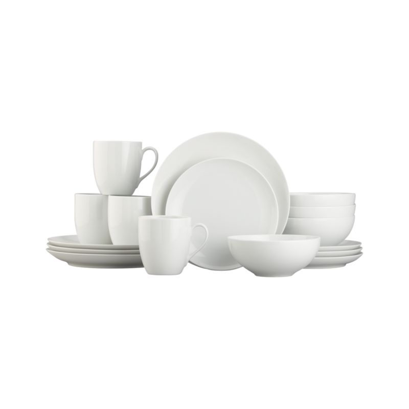 16-Piece Set with 7" Bowl: four four-piece place settings with 7" dia. bowl.
