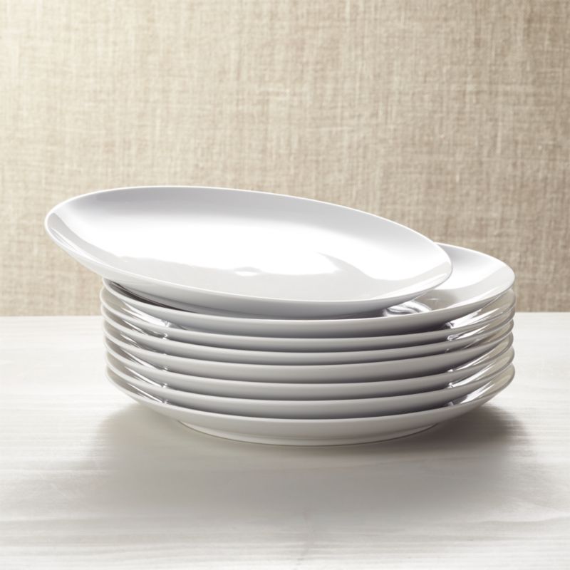 Set of 8 Essential Dinner Plates | Crate and Barrel