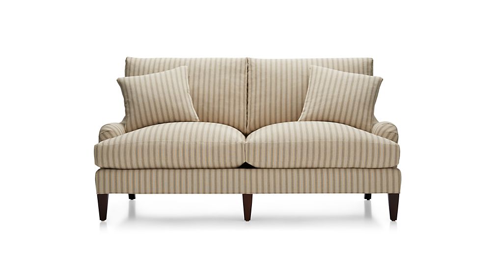 Essex Apartment Sofa Napa Stripe Sand Crate and Barrel