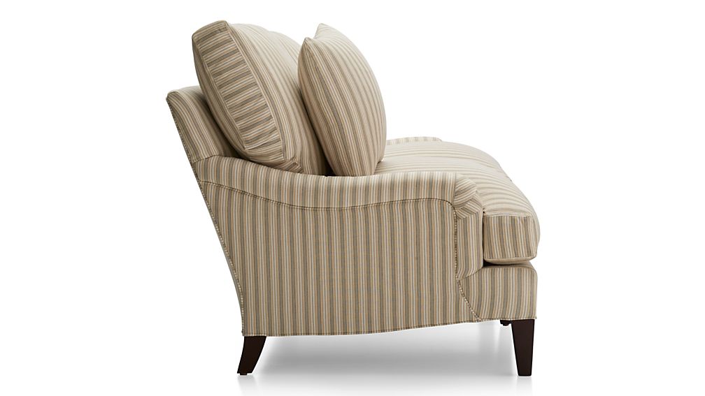Essex Apartment Sofa Napa Stripe Sand Crate and Barrel