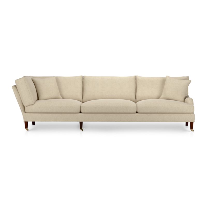 Essex Right Arm Corner Sectional Sofa with Casters