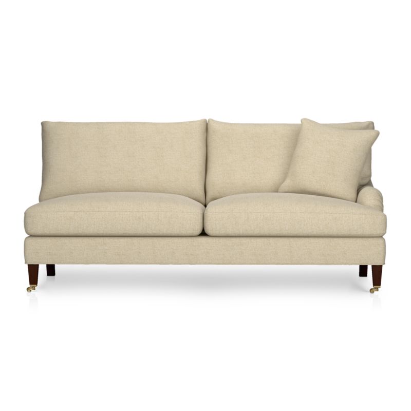 Essex Right Arm Sectional Sofa with Casters