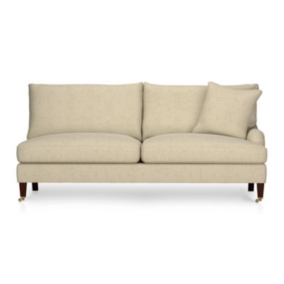 Essex Right Arm Sectional Sofa with Casters