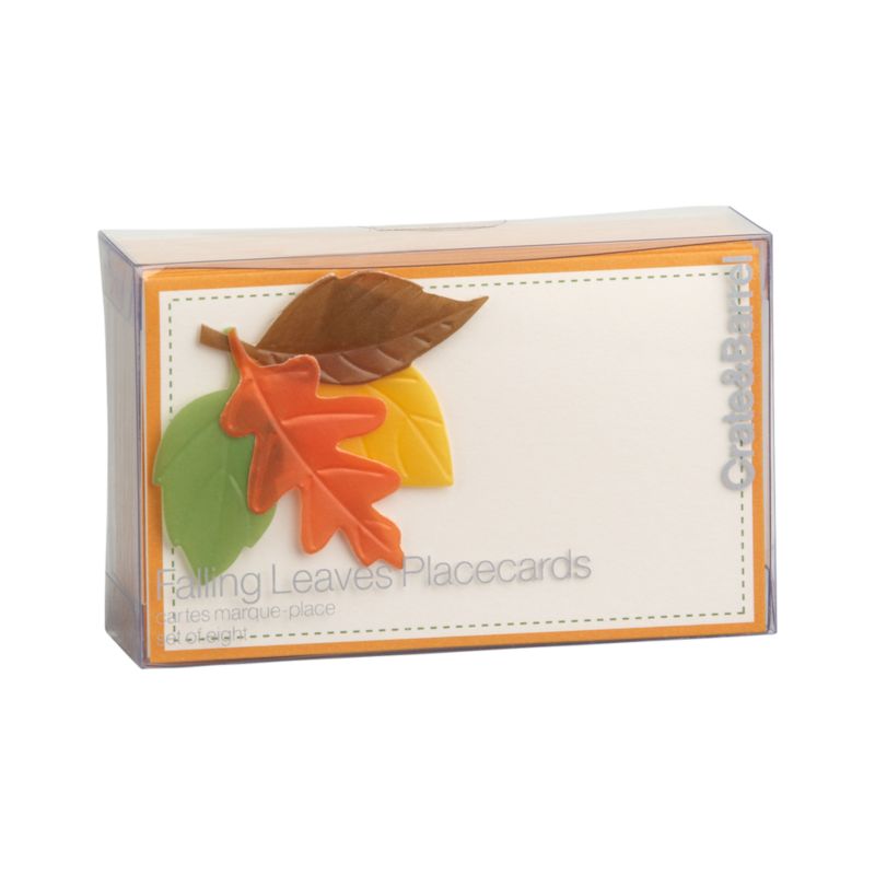 Set of 8 Falling Leaves Placecards