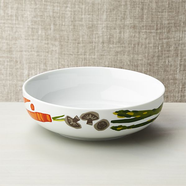 Farmer's Market Salad Bowl in Individual Bowls Crate and Barrel