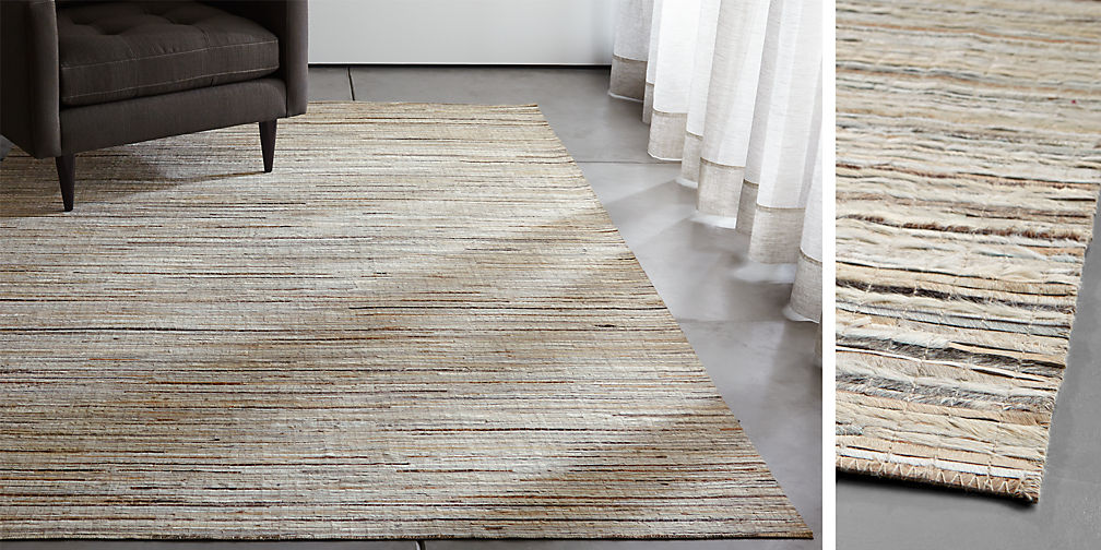 Faust Striped Cowhide Rug