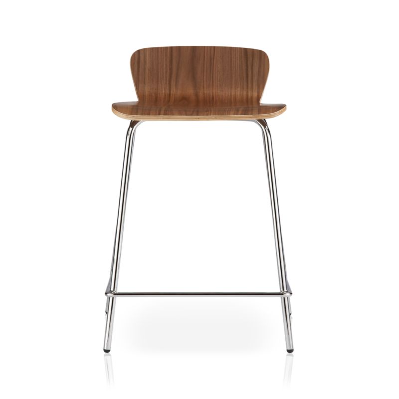Felix 24" Walnut Counter Stool