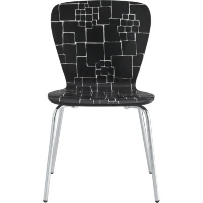 Felix Black-White Pattern Side Chair