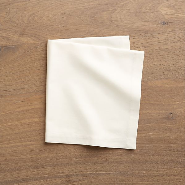 Fete Vanilla Cotton Napkin in Outlet Dining & Entertaining Crate and Barrel