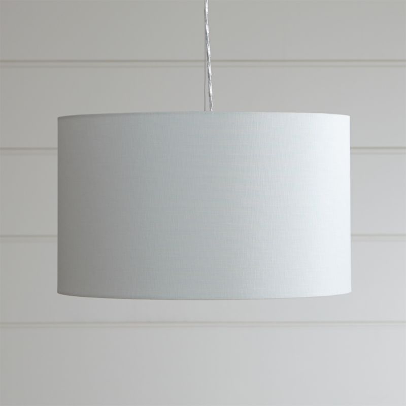 Finley Small White Pendant Light Crate and Barrel