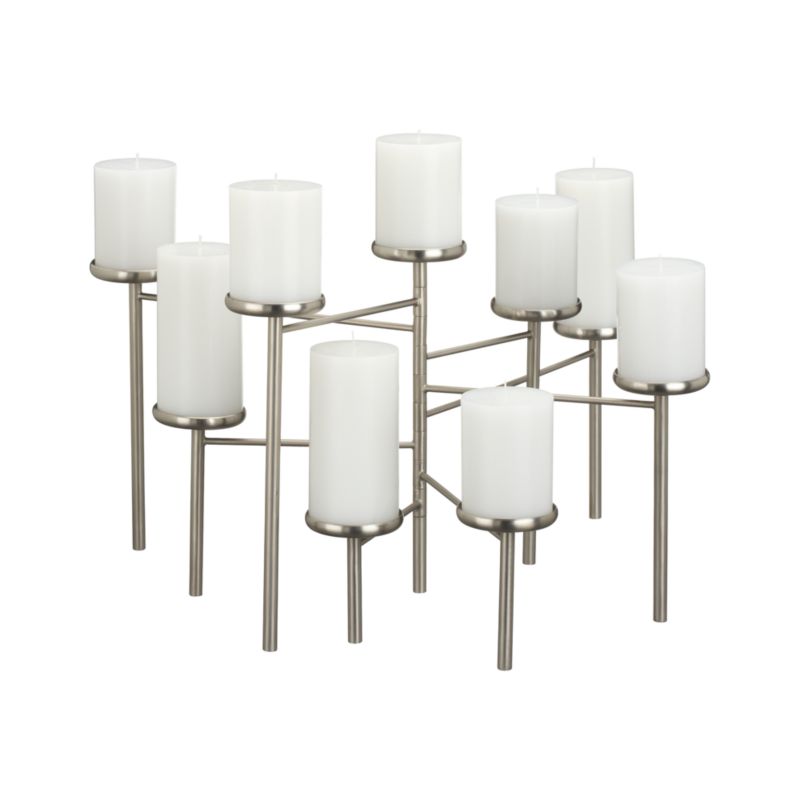 Pewter Fireplace Candelabra