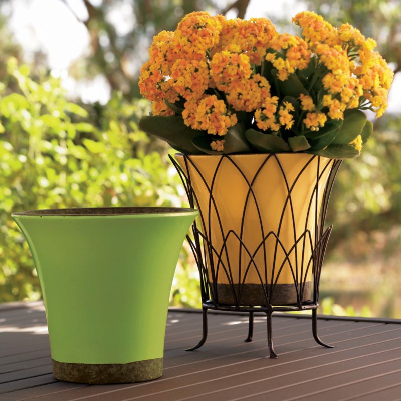 Flared Green Planter