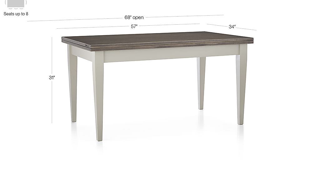 Flip Large Vamelie Dining Table Crate and Barrel