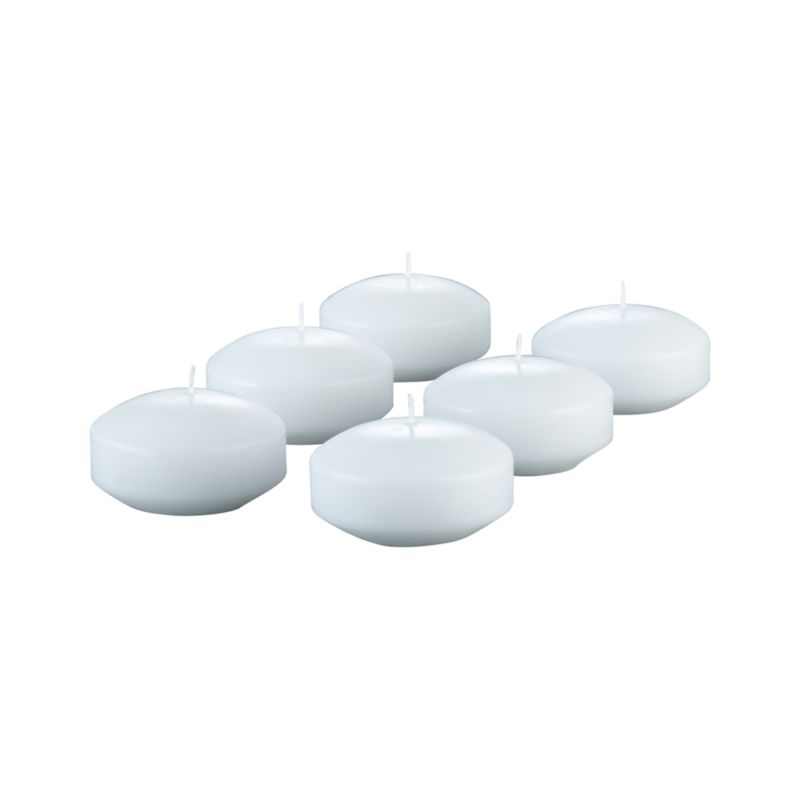Large Floating Candles Set of Six