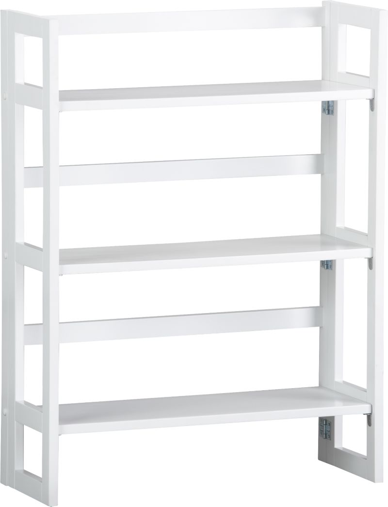 Folding White 28" Bookcase