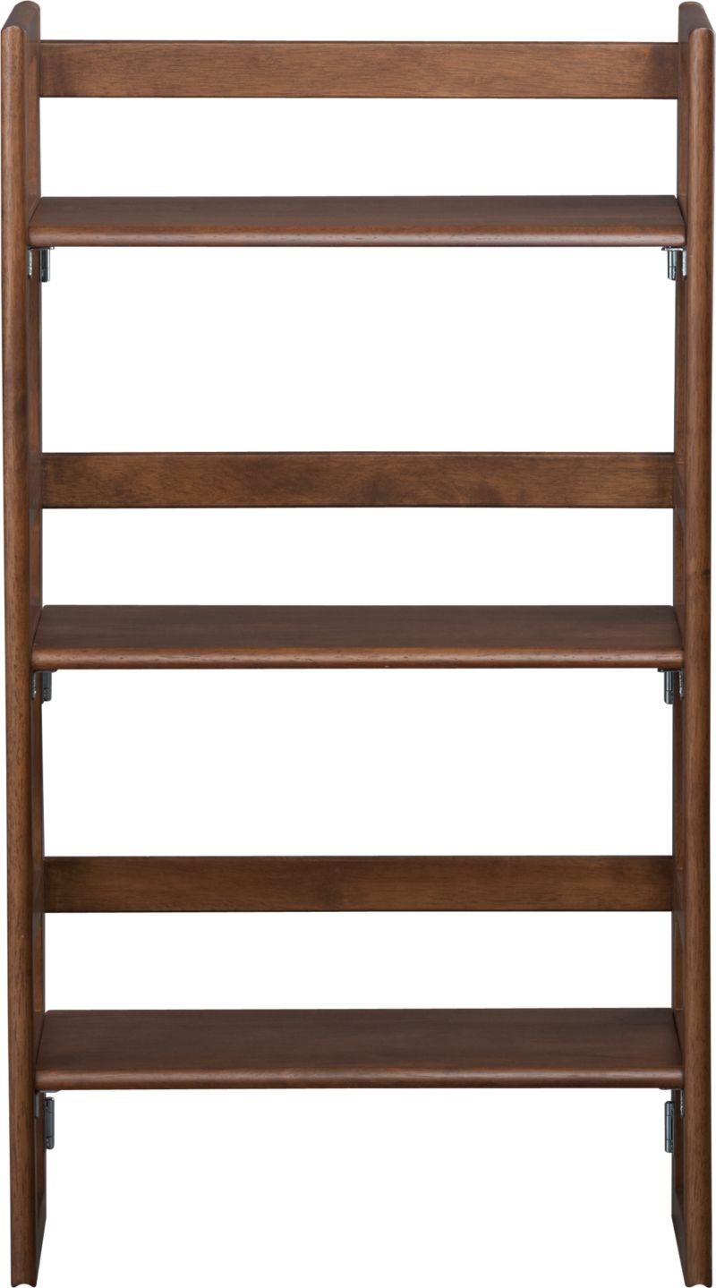 Folding Walnut 20.75" Bookcase