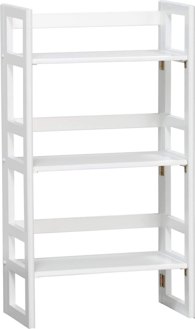 White Folding 20.75" Bookcase