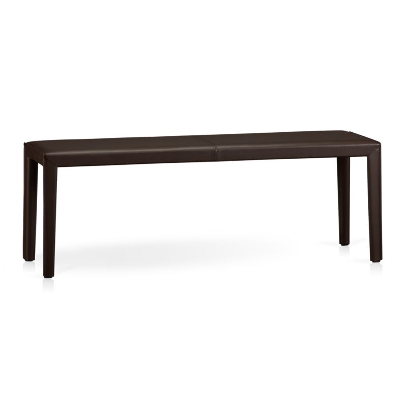 Folio 52" Chocolate Leather Bench