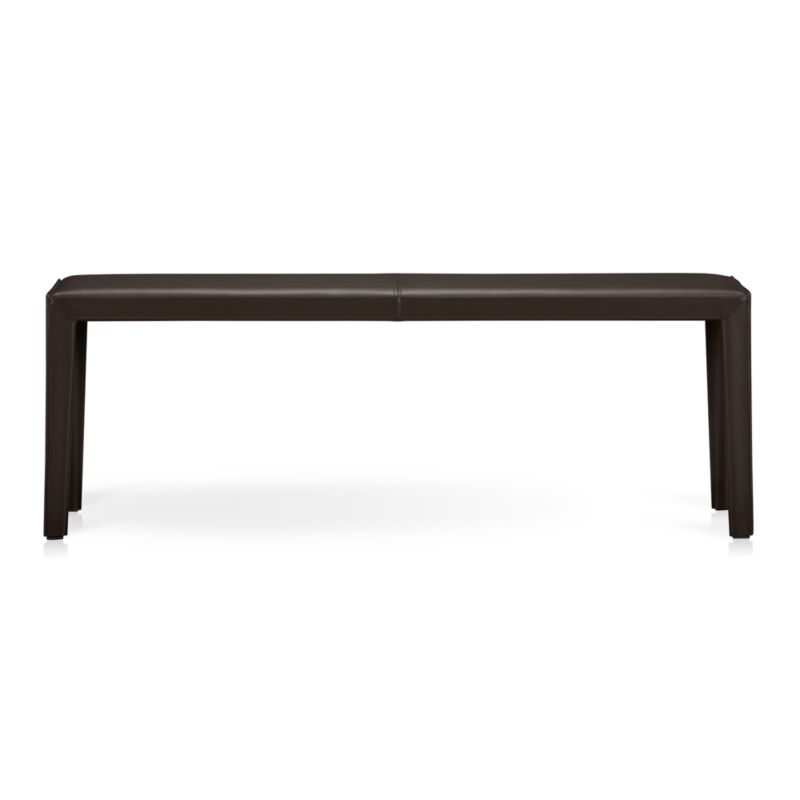 Folio 52" Chocolate Leather Bench