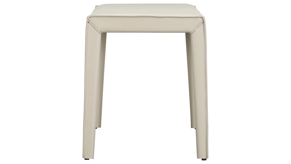 Folio Oyster Bonded Leather Dining Chair Crate and Barrel