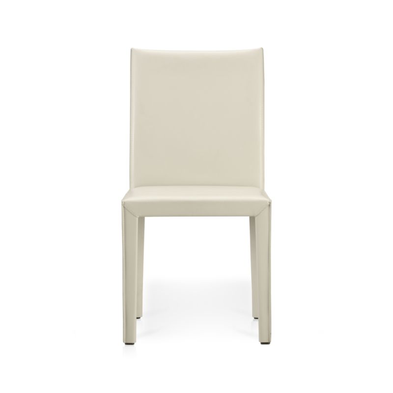 Folio Oyster Leather Side Chair