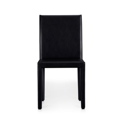 Folio Ebony Leather Side Chair