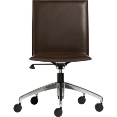 Folio Chocolate Leather Office Chair