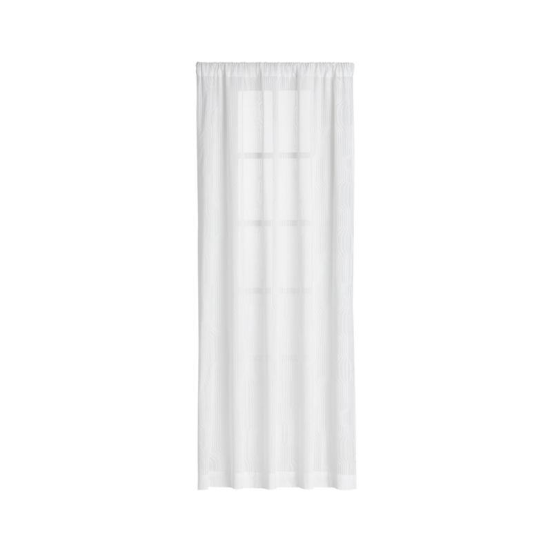 Marimekko Frekvenssi White Sheer Curtain Panel