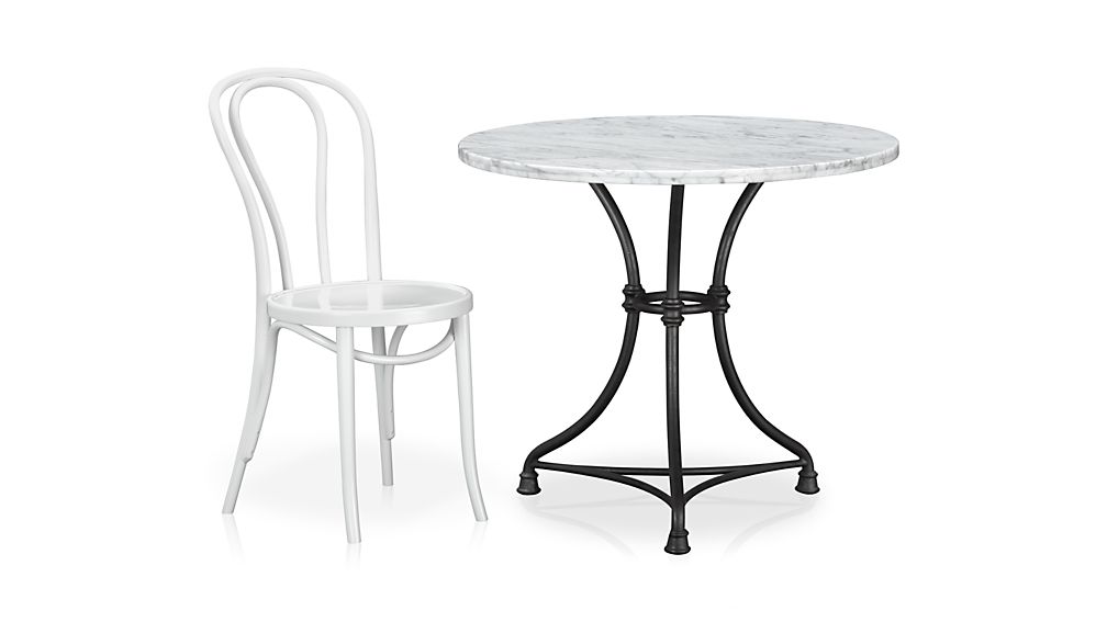 French Kitchen Round Bistro Table Crate and Barrel