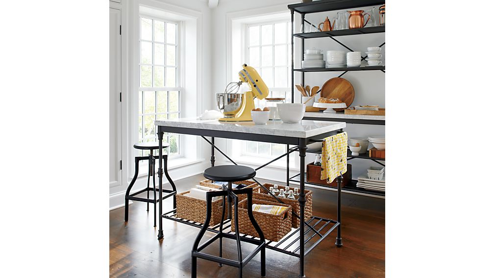 French Kitchen Bakers Rack with Hutch Crate and Barrel