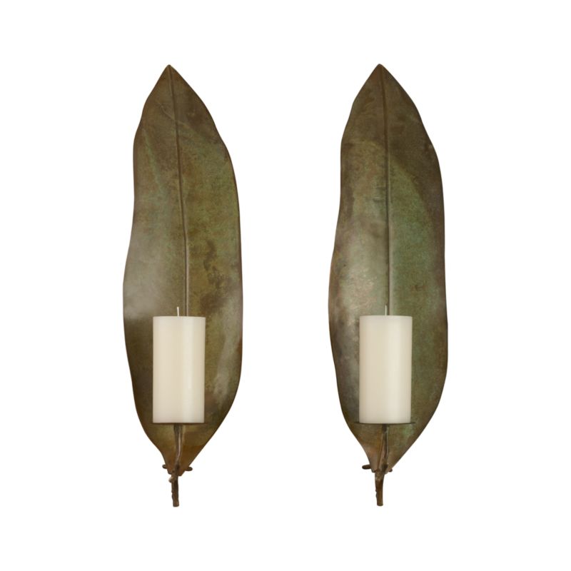 Frond Candle Sconce Set of Two