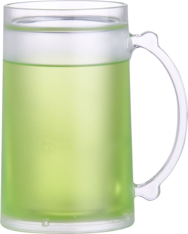 Frosty Green Acrylic Mug. 15 oz.; 6"H