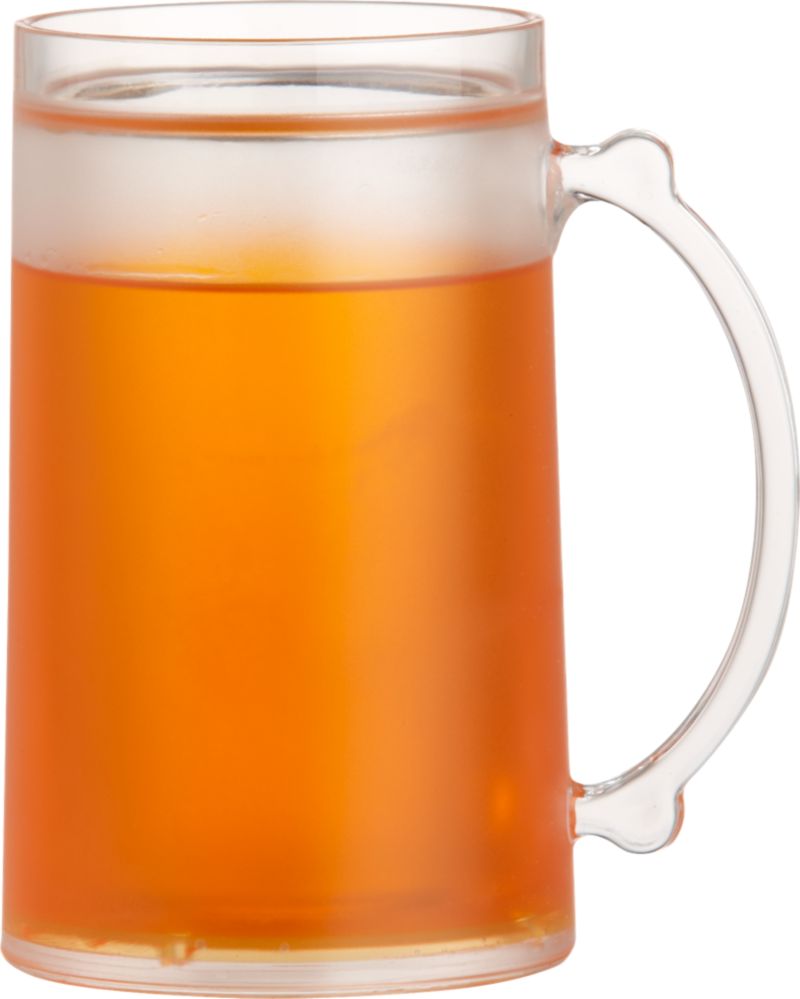 Frosty Orange Acrylic Mug. 15 oz.; 6"H
