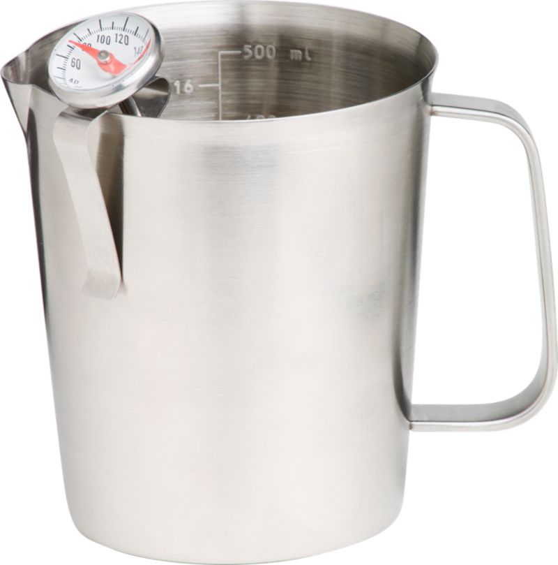 Frothing Pitcher w/Therm 16oz.