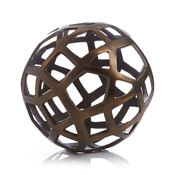 Geo Large Decorative Metal Ball Crate and Barrel