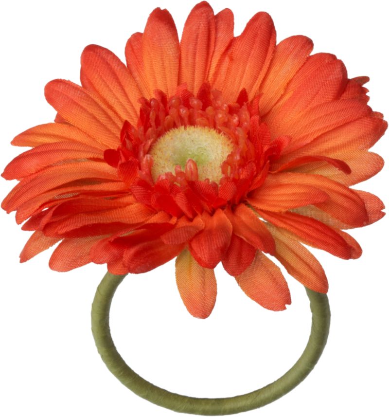 Gerber Daisy Orange Napkin Ring