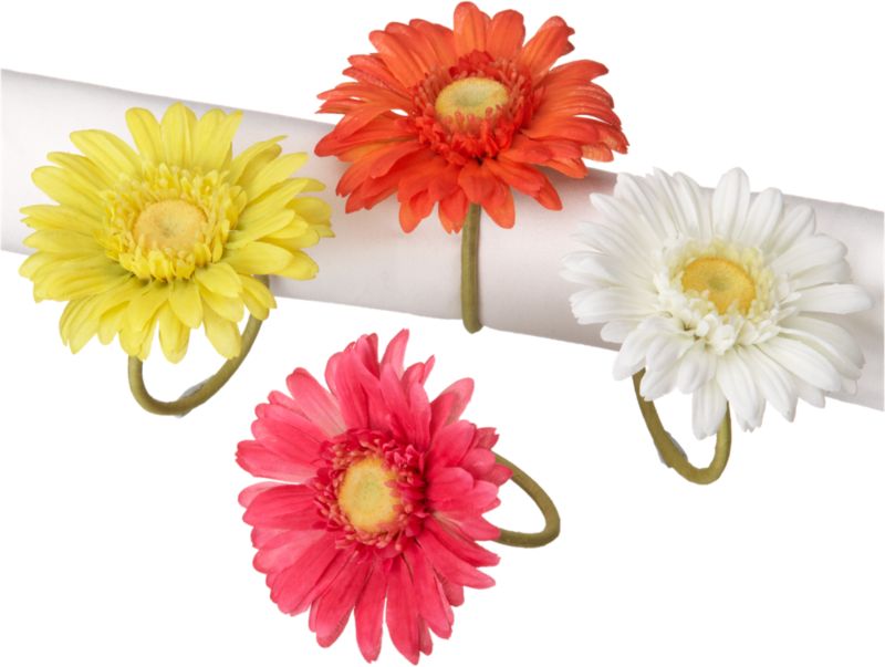 Gerber Daisy Napkin Rings