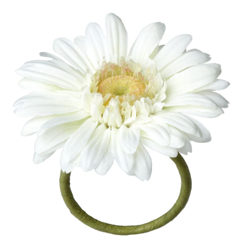 GerberDaisyNapRingWhtS11