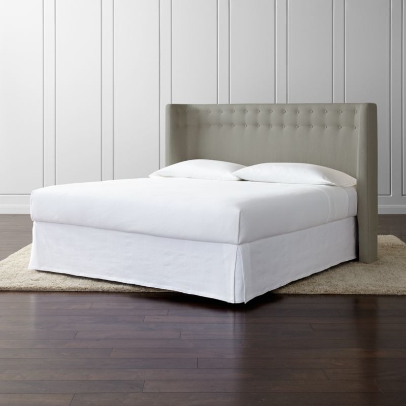 Gia Upholstered King Headboard Origin Natural Crate and Barrel