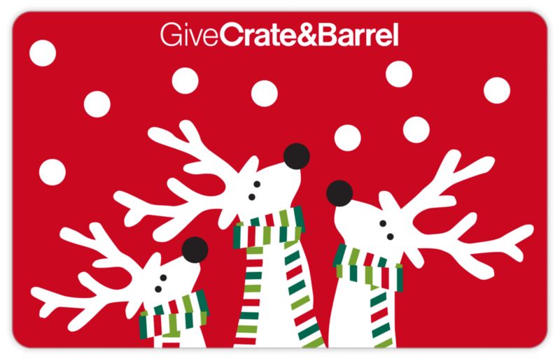 The Crate and Barrel Gift Card. Surprise them with exactly what they wanted.