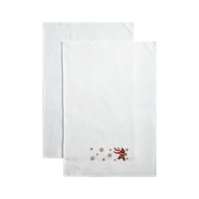 Set of 2 Gingerbread Man Dishtowels