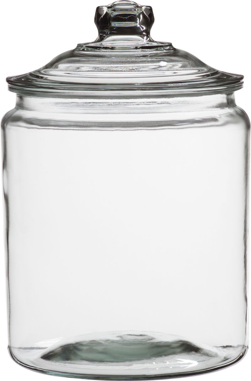 Jar with Lid. 2 Gallon.; 9"dia.x13.5"H