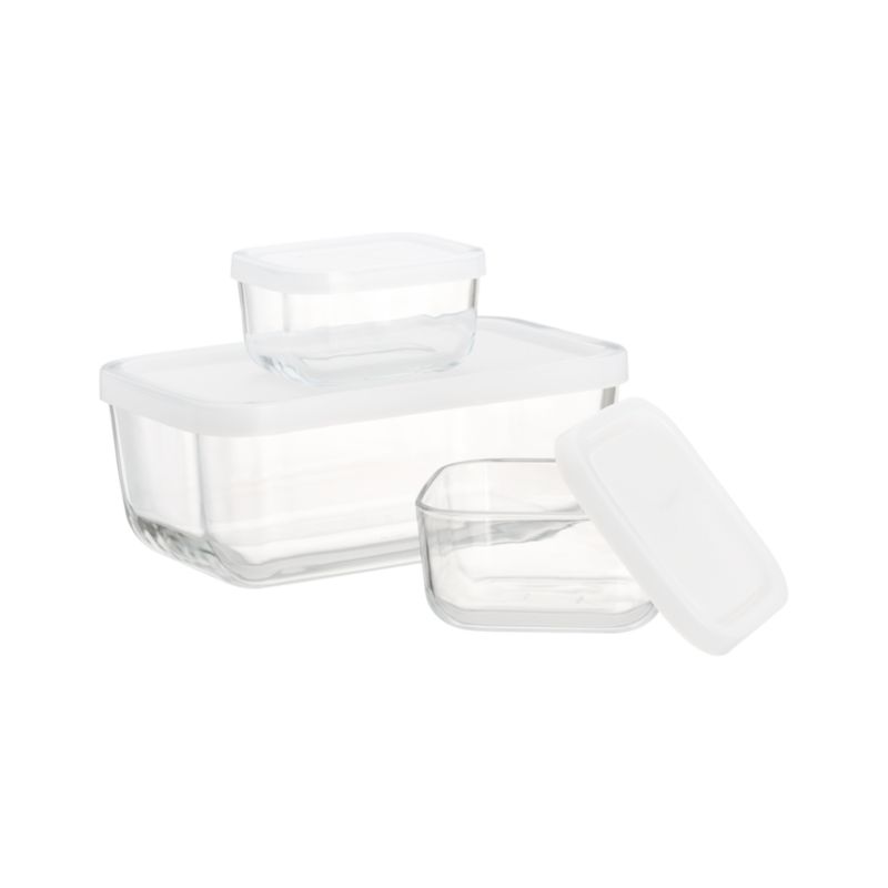 3-Piece Rectangular Storage Container Set