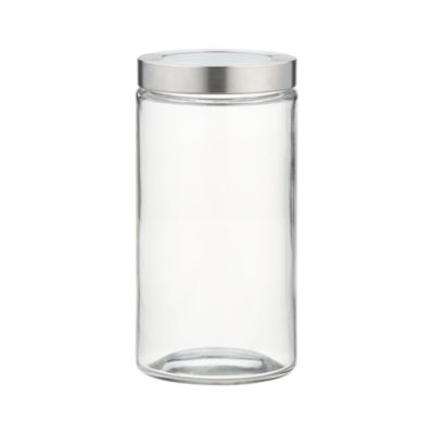 Medium Glass Storage Container with Stainless Steel Lid