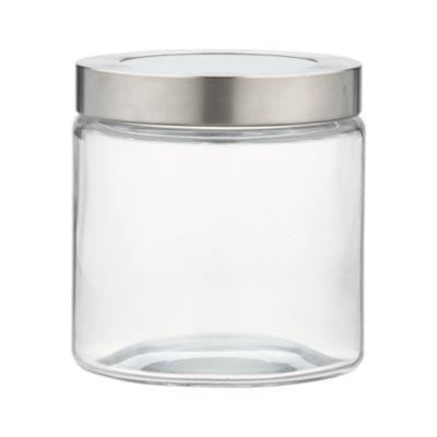 Extra Small Glass Storage Container with Stainless Steel Lid