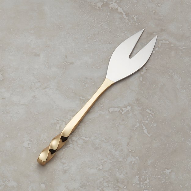 Gold Soft Cheese Knife Crate and Barrel